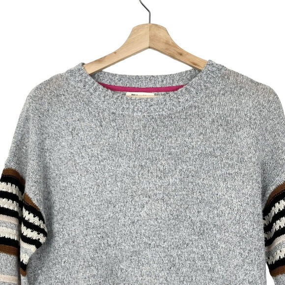 Anthropologie Ovla Crochet Sleeve Pullover Sweater - Picture 2 of 7